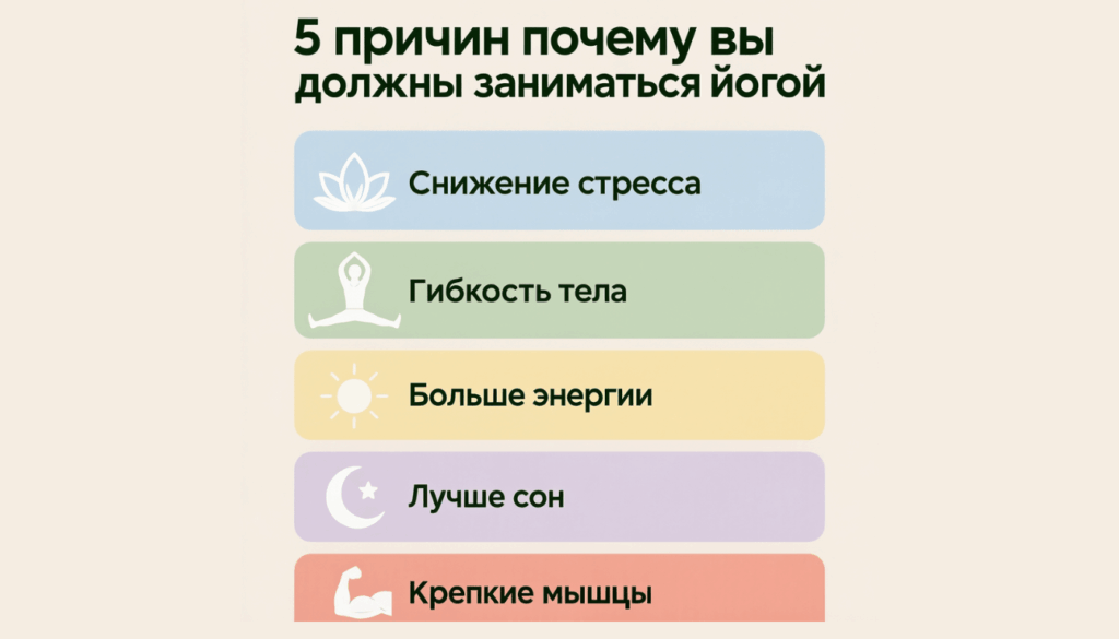 5 причин почему вы должны заниматься йогой